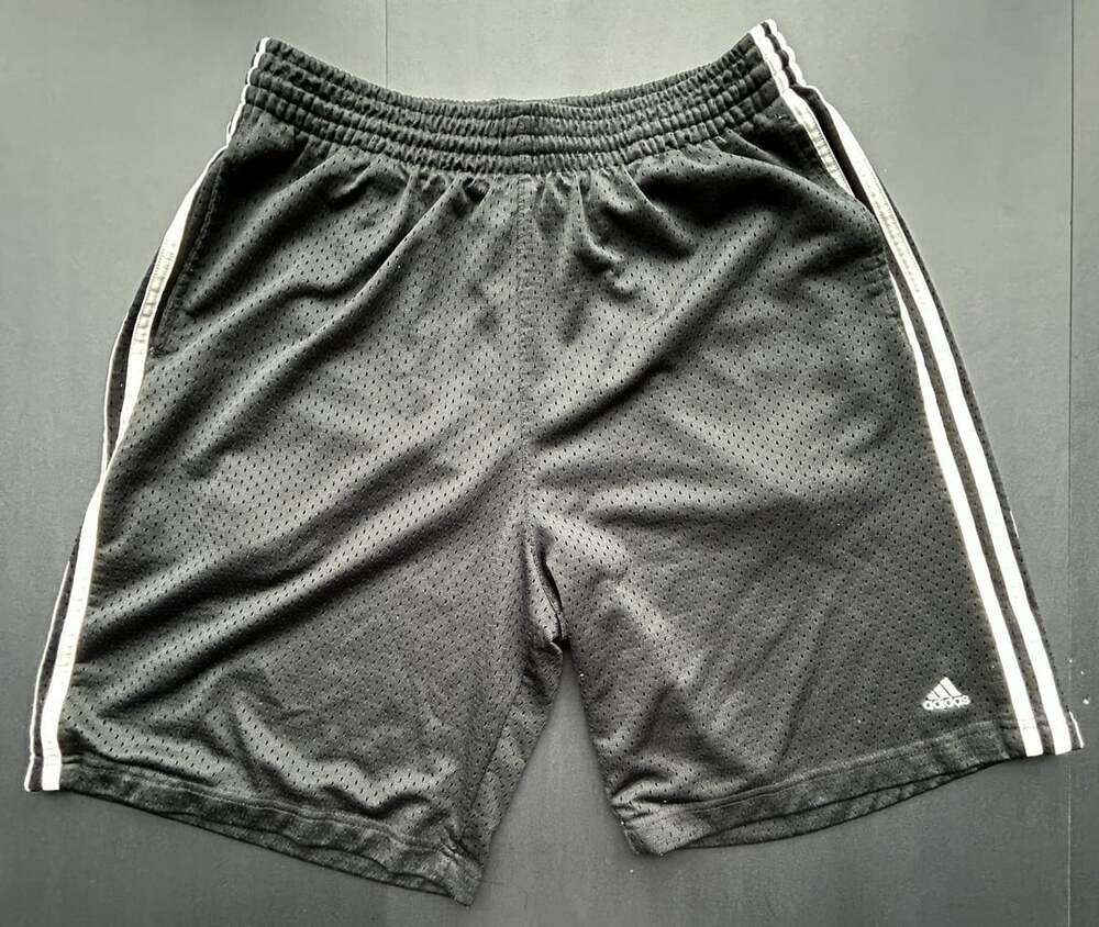 Adidas Mesh Athletic Basketball Shorts Size L Black